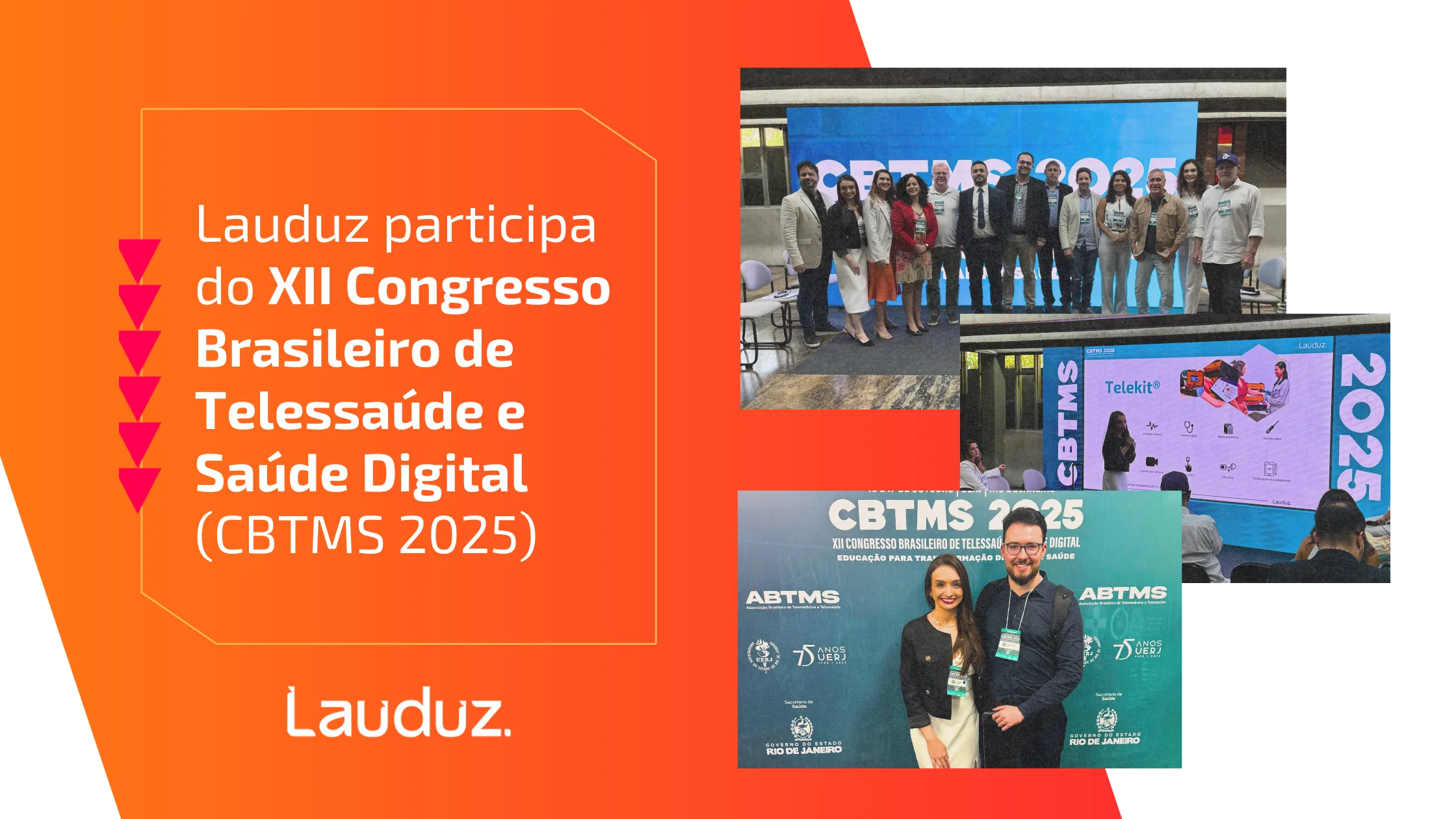 Lauduz no XII CBTMS 2025 e no Pitch Day de telessaúde